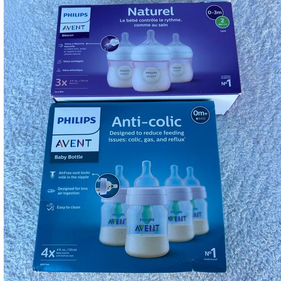 NEW Philips Avent Baby Feeding Bottles Age Newborn-3M + - Picture 2 of 3